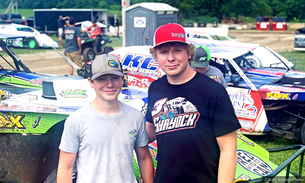 Joe Chisholm (left) and older Brother Jim Chisholm have been two of the most successful racers in the last few seasons of Summit USRA Weekly Racing Series competition.